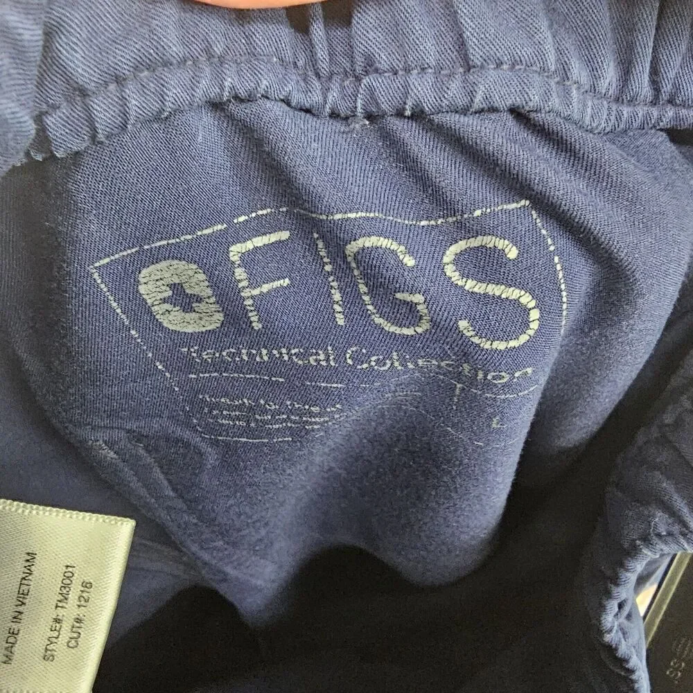Figs Cairo Cargo Scrub Pants Men's Large Navy Blue Technical Collection Medical